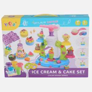 ice cream & cake set color dough series مكنة صلصال ايس كريم و كيك