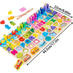 six in one logarithmic board تعليم ارقام و حروف